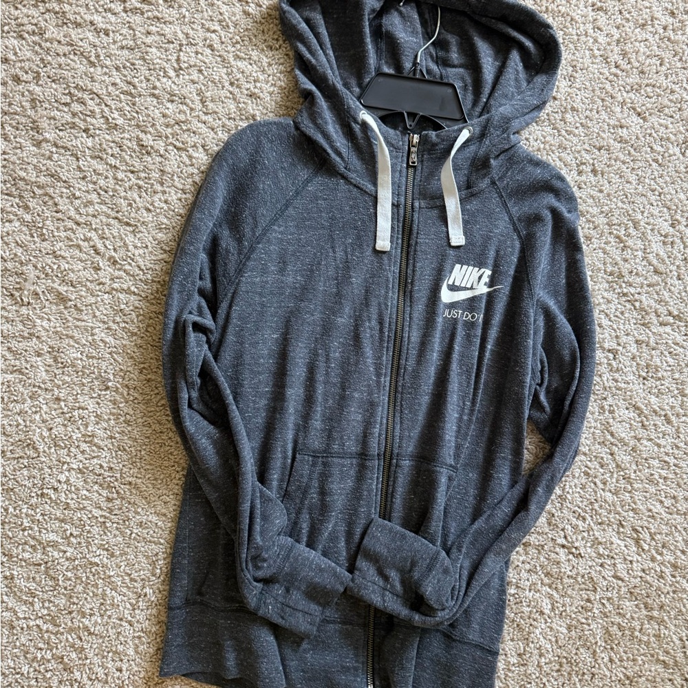 Nike Charcoal Full-Zip Hoodie